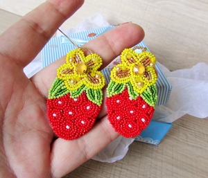 Boucles d'oreilles en coton perlé de dernière génération, bijoux de mode bouddhiste pour femmes, de haute qualité, artificiels, faits à la main, légères, forme ovale - Product Image 3
