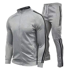 Survêtement de jogging avec logo personnalisé pour homme, rayé, décontracté, chaud et respirant, couleurs personnalisées - Product Image 2