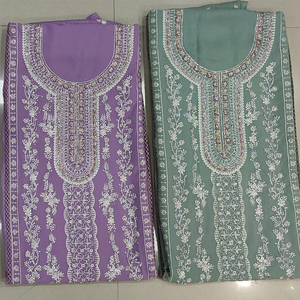 ชุดเดรสลายดาว Georgette ลายเรียงตามลำดับแบบเต็มรูปแบบชุดเดรสสไตล์ฝรั่งเศสแบบไม่มีตะเข็บที่สวยงาม - Product Image 1