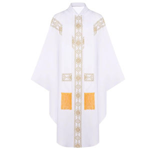 Túnicas de Coro de Alta Calidad al por Mayor para Adultos, Uniformes de Iglesia de Color Sólido, Vestido Largo, Hecho en Fábrica - Product Image 1