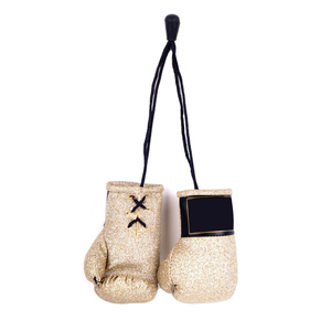 Porte-clés en cuir PU, Mini gant de boxe, porte-clés/Mini boule de couleur personnalisée, impression de Logo personnalisée - Product Image 1