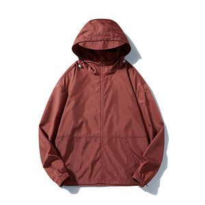 CUSTOM Polyester Sports <b>Jacket</b> Unisex Custom Long Sleeve <b>Men</b> Windbreaker Hoodie <b>Jackets</b> - Product Image 2