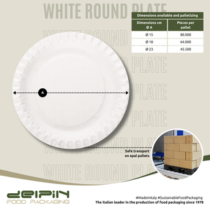 Plateau en carton or OEM de haute qualité Assiettes en papier rectangulaires jetables écologiques Bols de différentes tailles Made Italy Ready Ship - Product Image 3