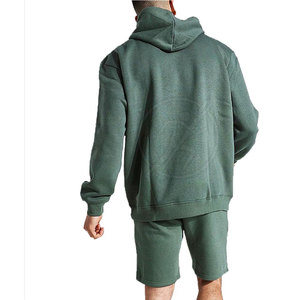 Sudaderas con capucha para hombre de la mejor calidad, conjunto corto de color, ropa de calle de manga larga con logotipo personalizado, Sudadera con capucha y conjunto corto - Product Image 2