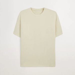 Diseño de logotipo Venta al por mayor Verano Hombres de manga corta Suelto Algodón Jersey Sólido en blanco Casual Hombres Camisetas - Product Image 4