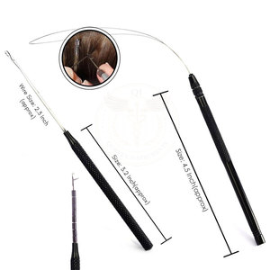 QORVEX INSTRUMENTS Service OEM Faible MOQ Kit d'extensions de cheveux en acier inoxydable de haute qualité professionnel et durable Logo personnalisé - Product Image 5
