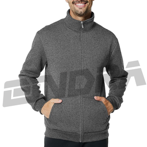Mens casual jacket with stand collar lightweight and long design in grey perfect for daily streetwear <b>work</b> travel layering - Product Image 2