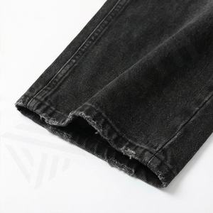 Jeans pour homme à taille haute, pantalon large, design de couture, nouveau style simple, pantalon en denim, taille plus, style urbain haut de gamme - Product Image 6