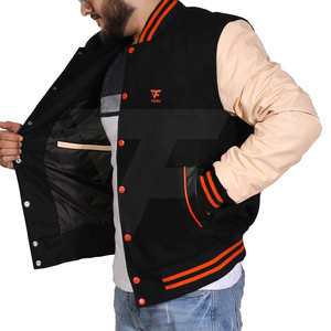 Chaqueta de Cuero Personalizada para Hombre, Estilo Casual de Invierno, Corte Ajustado, Cuello Alto, Transpirable, Ecológica, con Logotipo Personalizado - Product Image 5