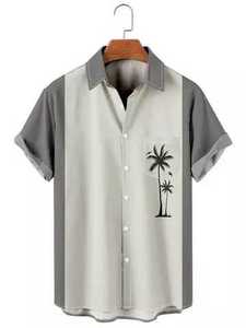 T-shirt d'été hawaïen 2026 de haute qualité, entièrement sublimé, résistant aux intempéries, imprimé vintage pour hommes - Product Image 5