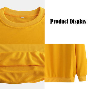 Sweat-shirt d'hiver ultra doux brodé en polaire premium, coupe oversize pour streetwear, sport et confort quotidien, disponible en OEM - Product Image 3