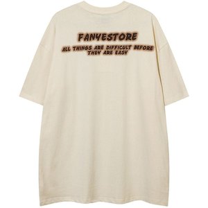 เสื้อยืดผู้ชายขนาดใหญ่เสื้อยืดผ้าฝ้ายธรรมดาพิมพ์โลโก้ขนาดพิเศษ - Product Image 1