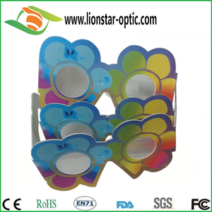 Nhà máy cung cấp tốt nhất bán buôn biểu tượng tùy chỉnh giấy trái tim Rave cầu vồng nhiễu xạ kính ánh sáng dùng một lần nhiễu xạ Kính - Product Image 3