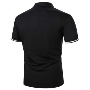 Camisas Polo Bordadas Personalizadas para Hombre, Tela de Algodón, Manga Corta, Camiseta Polo, Suministro de Fábrica OEM - Product Image 2