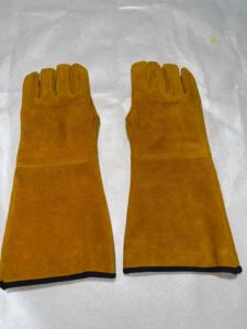 ถุงมือช่างหนังวัวกันลื่นและกันการสั่นสะเทือนถุงมือทำงานสำหรับงานเชื่อมและก่อสร้าง - Product Image 5