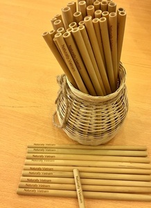 High Quality Reusable Custom Logo Natural <b>Bamboo</b> <b>Straws</b> Eco Friendly Drinking <b>Straw</b> Akina - Product Image 6