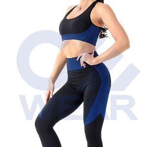 ชุดออกกำลังกายกางเกง2ชิ้นเอวสูงไร้รอยต่อสำหรับผู้หญิงกางเกงโยคะมาใหม่ - Product Image 6