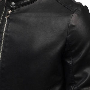 แจ็กเก็ตหนัง PU ของผู้ชายแจ็กเก็ตหนัง2025แจ็กเก็ตหนังวินเทจสำหรับผู้ชายดีไซน์ตามสั่ง - Product Image 4