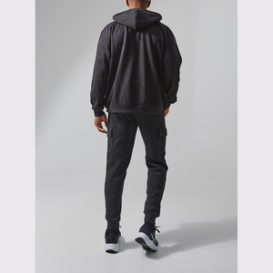 Logotipo personalizado Hombres 100% Algodón Fleece Oversized Pullover Hoodie Otoño Ropa Deportiva Chaqueta Fabricante - Product Image 4