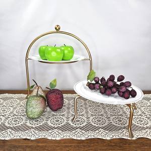 ที่ตั้งโชว์เค้กโลหะสำหรับคัพเค้กและของว่างสำหรับใช้ในบ้านเครื่องครัวในการตกแต่งบ้าน - Product Image 1