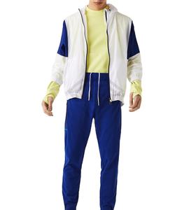 Ropa deportiva personalizada de talla grande para hombre, conjuntos de chaqueta transpirable de dos piezas, ropa de calle, chándal cortavientos de nailon de gran tamaño en blanco - Product Image 6
