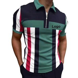 Polo de Golf de algodón con sublimación deportiva de secado rápido personalizado de manga corta de último diseño 2025 - Product Image 1