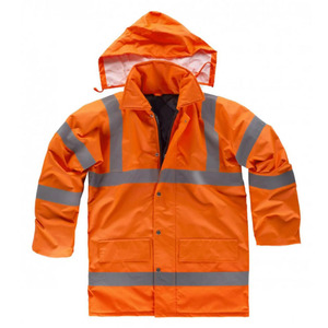 เสื้อแจ็กเก็ตมีฮู้ดเสื้อแจ็กเก็ตบอมเบอร์กันดีสะท้อนแสง Hi VIS สำหรับฤดูหนาวมองเห็นได้ชัดเจน - Product Image 1