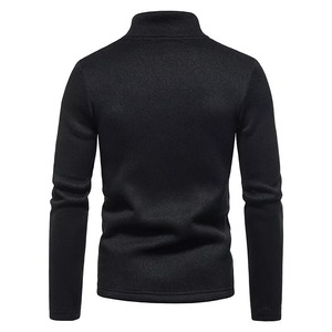 Ropa de calle de lujo para hombre, sudadera con media cremallera, forro polar de algodón grueso, tacto suave, diseño elegante, fábrica de bordado personalizado OEM ODM - Product Image 4