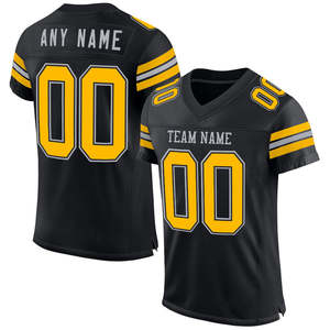 Camiseta de fútbol americano de entrenamiento, uniforme cómodo transpirable ligero personalizado para Escuelas Universitarias, clubes juveniles - Product Image 3