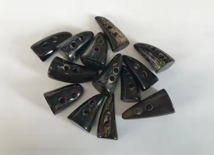 Premium Quality Buffalo Horn <b>Toggle</b> <b>Buttons</b> With 2 Holes by crescent crafts - Product Image 5
