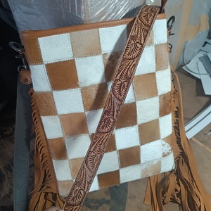New Arrival Premium Quality Cowhide Fur Leather <b>Sling</b> <b>Bag</b> Western Leather <b>Sling</b> <b>Bag</b> at Wholesale Price - Product Image 5