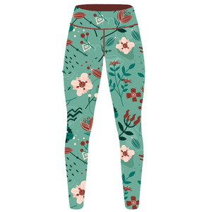 Women's High-Waist Mid-Waist Yoga <b>Leggings</b> Solid Color Graphic Print Sublimation Embroidery Screen Digital Printing <b>Knitted</b> - Product Image 4