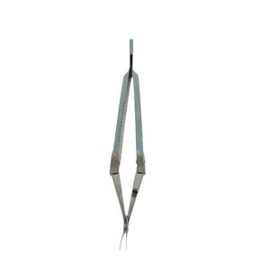 Instruments ophtalmiques en titane de 11mm de long personnalisés Inamura Capsulorrhexis Forceps Shanks voûtés Source d'alimentation manuelle de qualité - Product Image 3