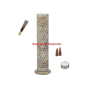 Vente chaude indien fabriqué à la main Design article stéatite sculpture brûleur d'encens et porte-bâton pour la décoration de la maison article but - Product Image 3