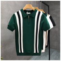 Venta caliente Nylon Blended Leisure Polo T-shirt Plus-size Golf Business Bordado Hombres Polo Shirt Stock Ropa