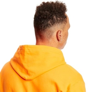 Jaune haute qualité polaire surdimensionné streetwear automne hiver Style personnalisé bouffée imprimé à capuche fermeture éclair 100% hommes sweats à capuche coton - Product Image 5