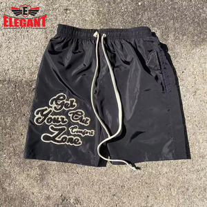 2024 producto transpirable fabricante personalizado cordones gimnasio hombres sudor nadar pantalones cortos de nailon para hombres por deportes elegantes - Product Image 3