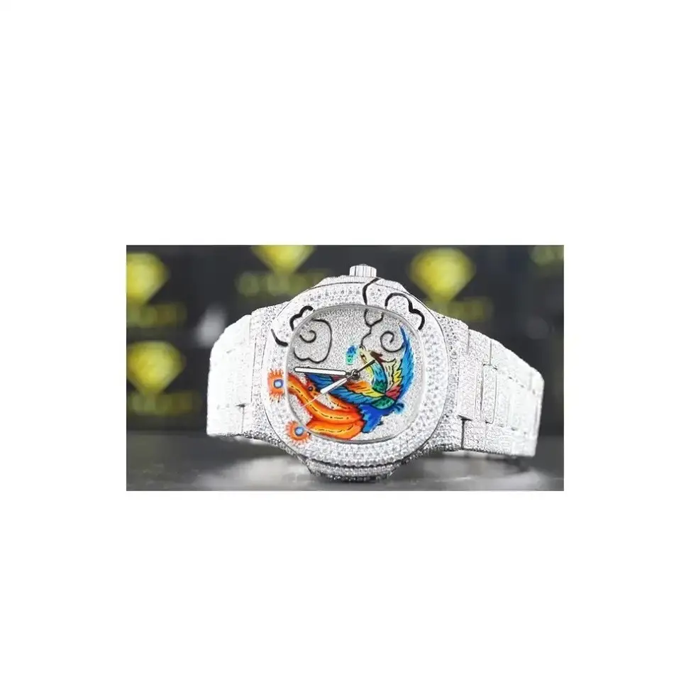 Relojes de diamantes de alta calidad con reloj inteligente de aspecto elegante para unisex disponibles a un precio asequible
