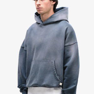 Sweat à Capuche d'Entraînement Surdimensionné pour Homme, Pull à Épaules Tombantes avec Capuche, Tenue Quotidienne, Nouvelle Collection 2025 - Product Image 2