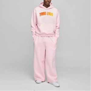 Custom Made 500 GSM Men Tracksuit Custom Printed Logo <b>Sweatpants</b> and Hoodie Set <b>Oversized</b> breathable Tracksuit for Men's - Product Image 1