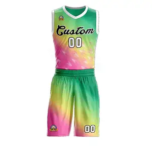 制造商篮球球衣升华设计你自己的图像男女通用篮球制服