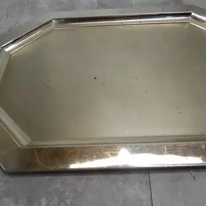 Plateau en céramique fait main, élégant centre de table, décoration intérieure vintage tendance, écologique, style américain, plaqué, sûr - Product Image 3