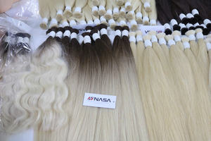 NASA HAIR VIETNAM 2025 Venta caliente 100% Extensiones de cabello humano Remy vietnamita Máquina de color de onda rubia natural Trama doble rápido - Product Image 4