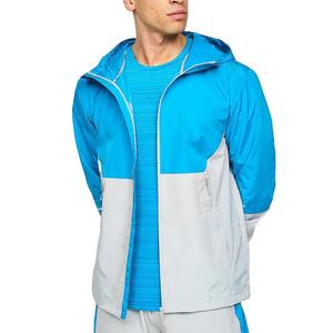 Ensemble de veste courte coupe-vent de couleur unie deux pièces personnalisées pour l'été Ensemble de survêtement coupe-vent pour hommes 2026 - Product Image 3