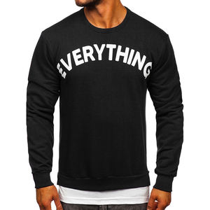 Sweat-shirt de marque pour hommes vente en gros de vrac sweat à capuche en coton molletonné à col ras du cou fabricant de logo personnalisé pour hommes - Product Image 1