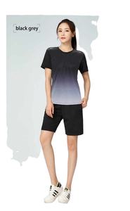 Vêtements de fitness femmes glace soie séchage rapide vêtements de sport costume à manches courtes Sport chemise Shorts course survêtement Gym formation ensemble - Product Image 5