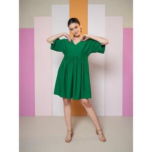 ชุดกิโมโนแขนยาวขนาดเล็กคอวีสำหรับผู้หญิงชุดเดรสสายบานทรงปกติใส่สบาย - Product Image 4