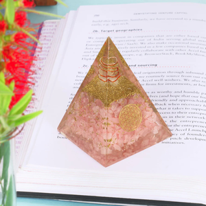 Siêu hình thạch anh hồng orgone kim tự tháp để chữa bệnh bằng năng lượng-orgonite Thạch Anh Hồng tinh thần cho bàn thờ và trang trí nhà - Product Image 4