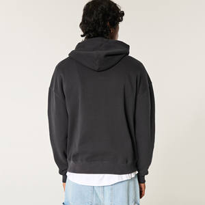 240G sweats à capuche surdimensionnés en molleton vierge à impression personnalisée unisexe vente en gros usine logo personnalisé sweat à capuche pour hommes - Product Image 2