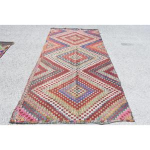 Turkish Rug, Large 4.8x9.8 ft Vintage Rug, <b>Red</b> Floral <b>Wool</b> Rug - Product Image 1